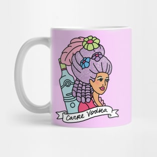 Carpe Vodka French Sassy Antoinette Napoleon Drunk Print Mug